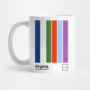 Virginia State Flag  // Original Minimalist Artwork Poster Design Mug